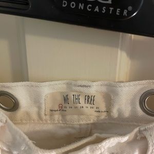 We the free white Jean shorts